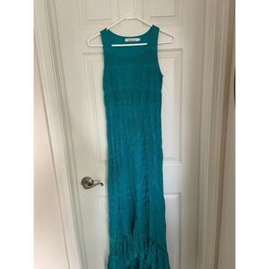 Solitaire Lacy Turquoise Dress (Small)